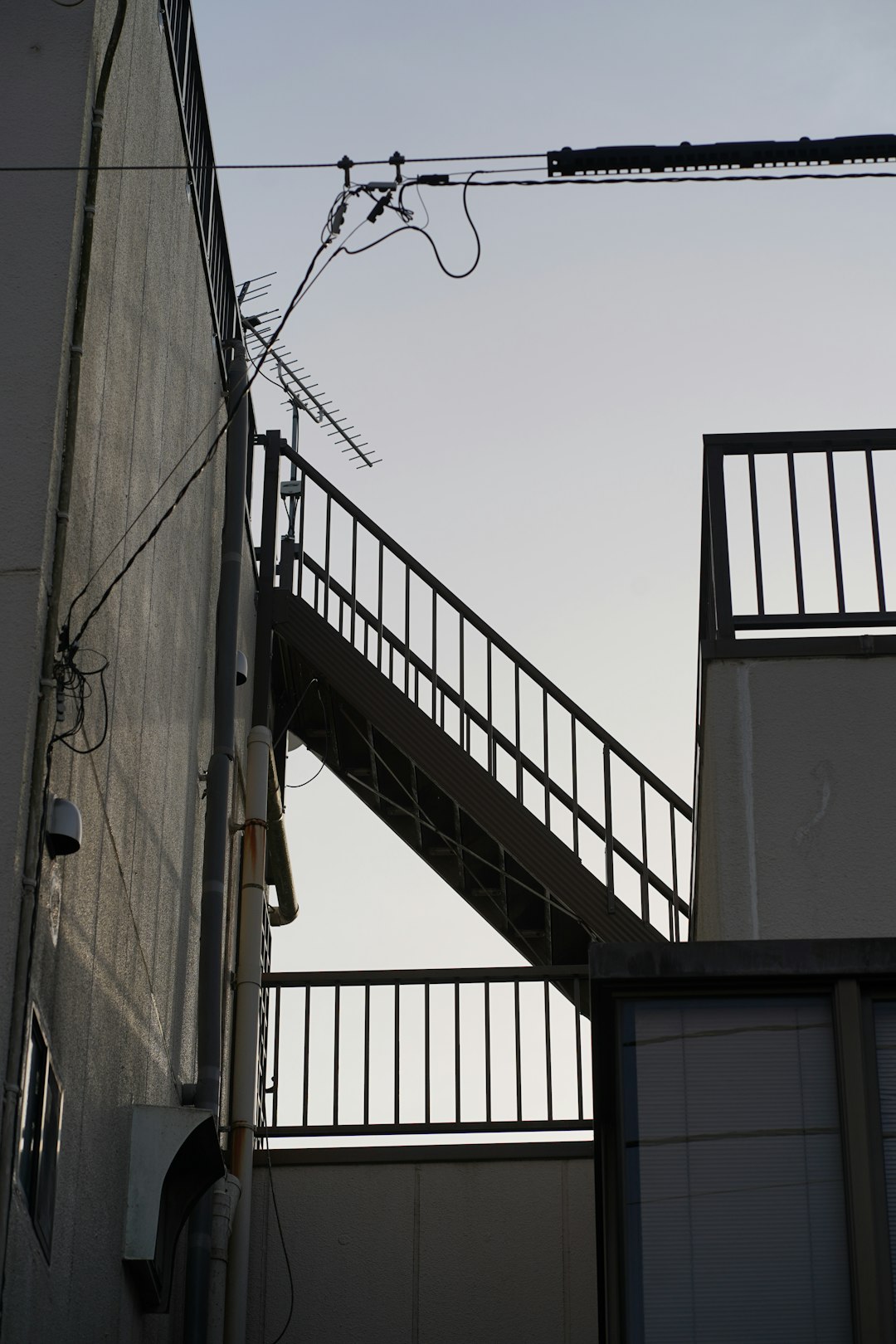 Urban Staircase Silhouette